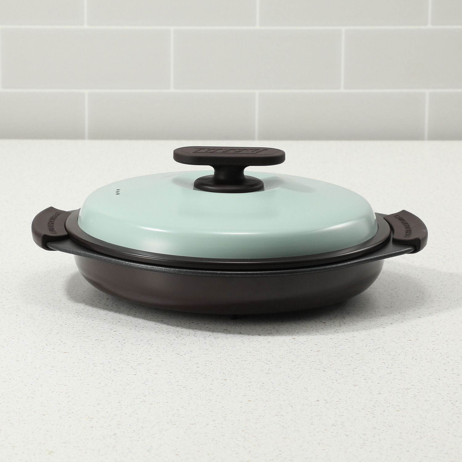 トフィー こだわりの波型プレートで こんがり焼き目！ おしゃれなデザインも魅力 電子レンジ用グリルパン 特別セット