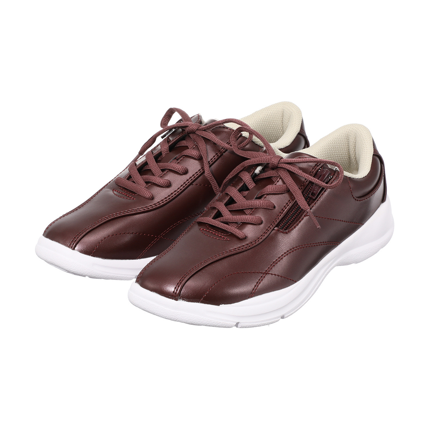 ＜レディース＞ リラクサー 超軽量幅広ゆったり サイドファスナー付スニーカー