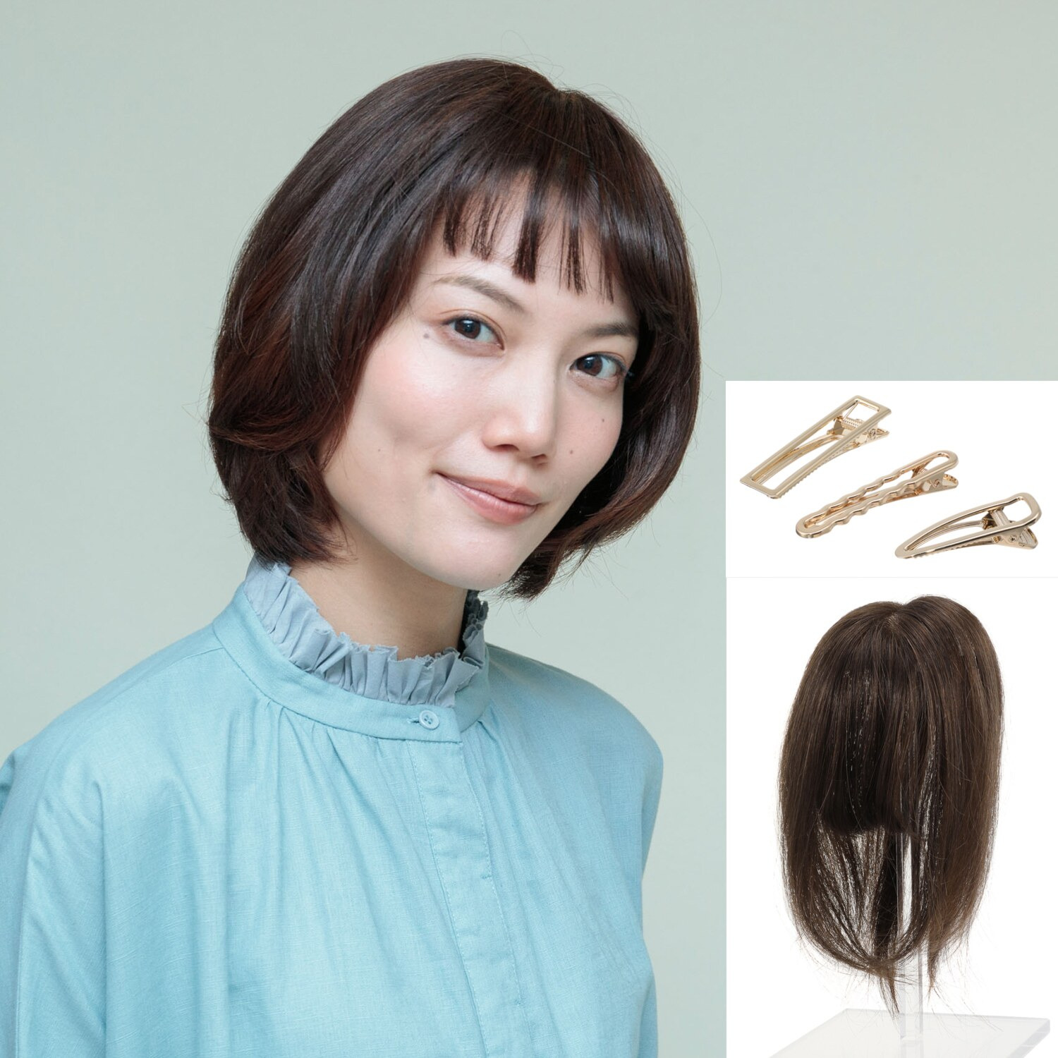 ギンカウィンカ ドレスドヘアー ショートスタイル前髪あり トリプルピン付