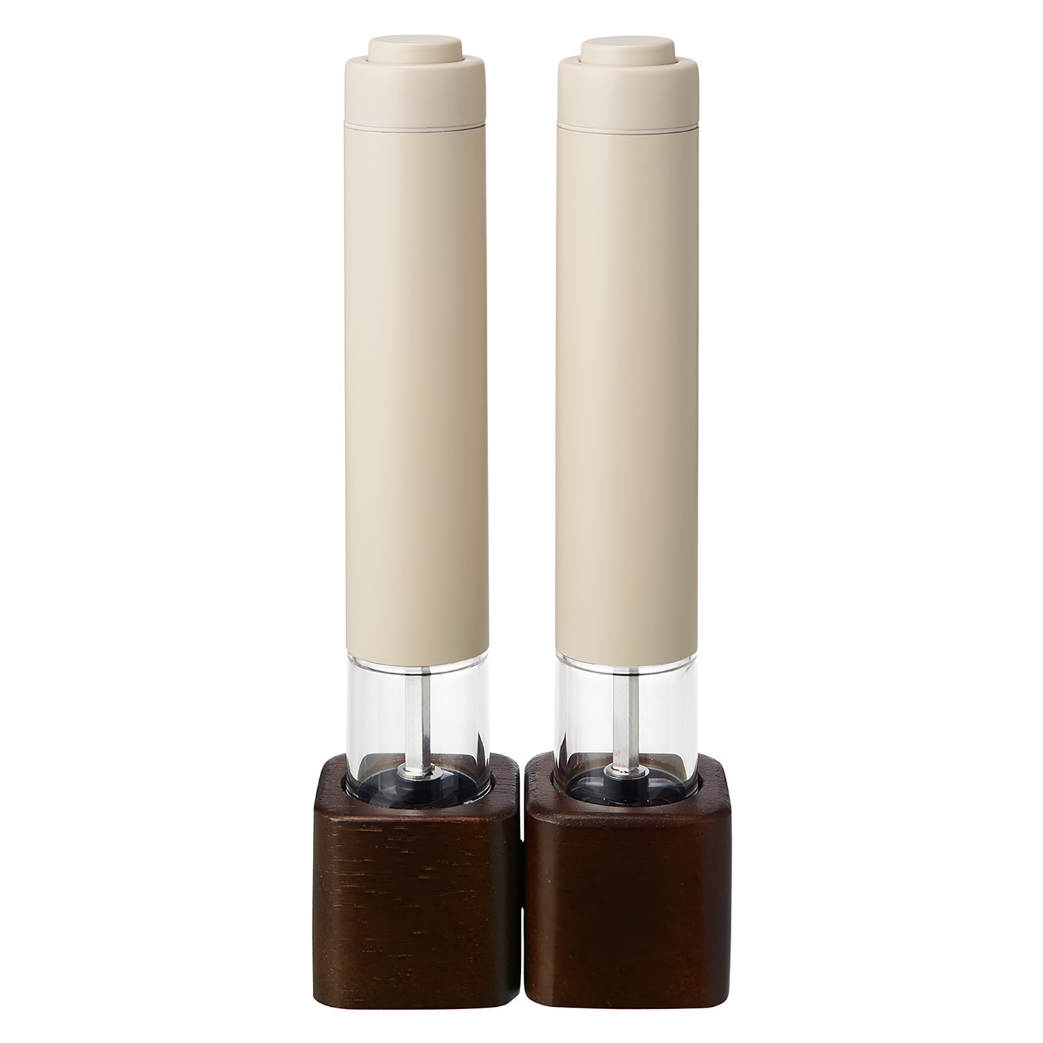 レコルト お気に入りのスパイスを 挽きたてのおいしさで！ 電動ソルト＆ペッパーミル ミニ ＲＭＭ−１ 同色２個セット