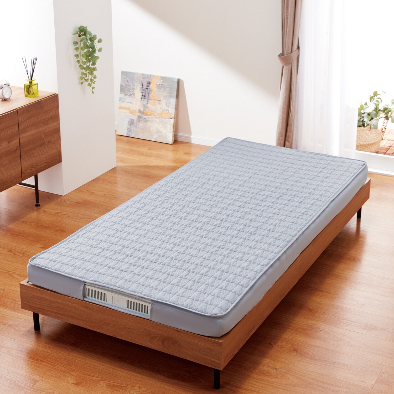 ＹＡＭＡＺＥＮ 快適温度を指定！ 静音構造のファンが 空気の流れを作り出す コンフォート エアマットレス ＜セミダブル＞