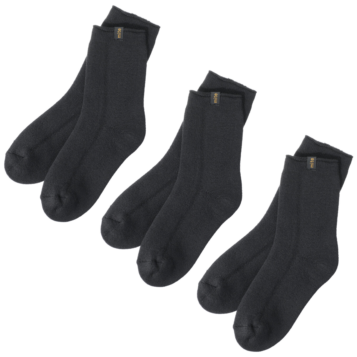 ミーテ ふっくら・しっとり♪ ゆるゆるソックス 同色３足組