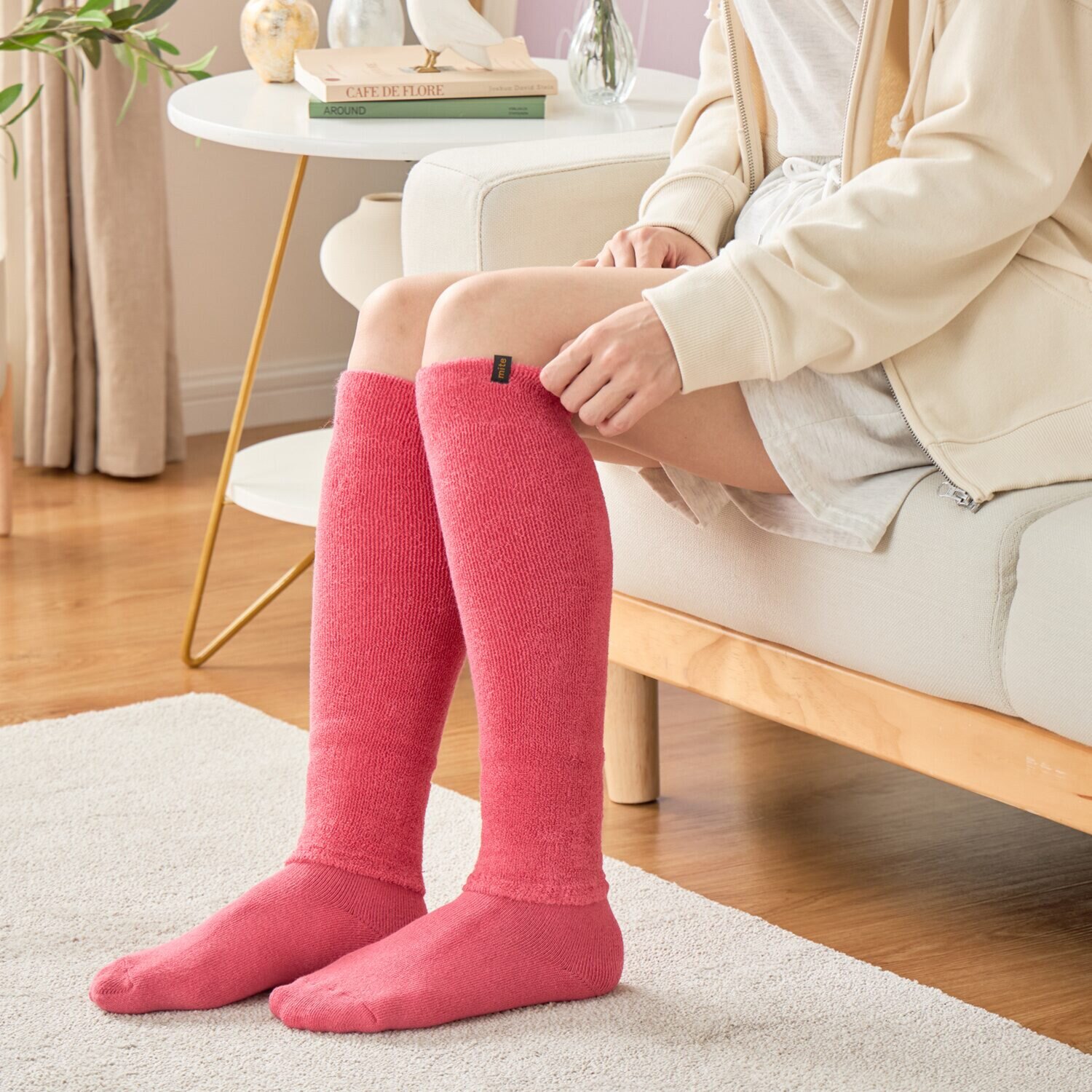 ミーテ ふっくら・しっとり♪ ゆるゆるソックス 同色３足組