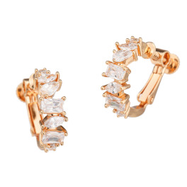 マダムヒロコ ＣＺ ファンシーカットミックス フープイヤリング／ピアス “スパークルライン”