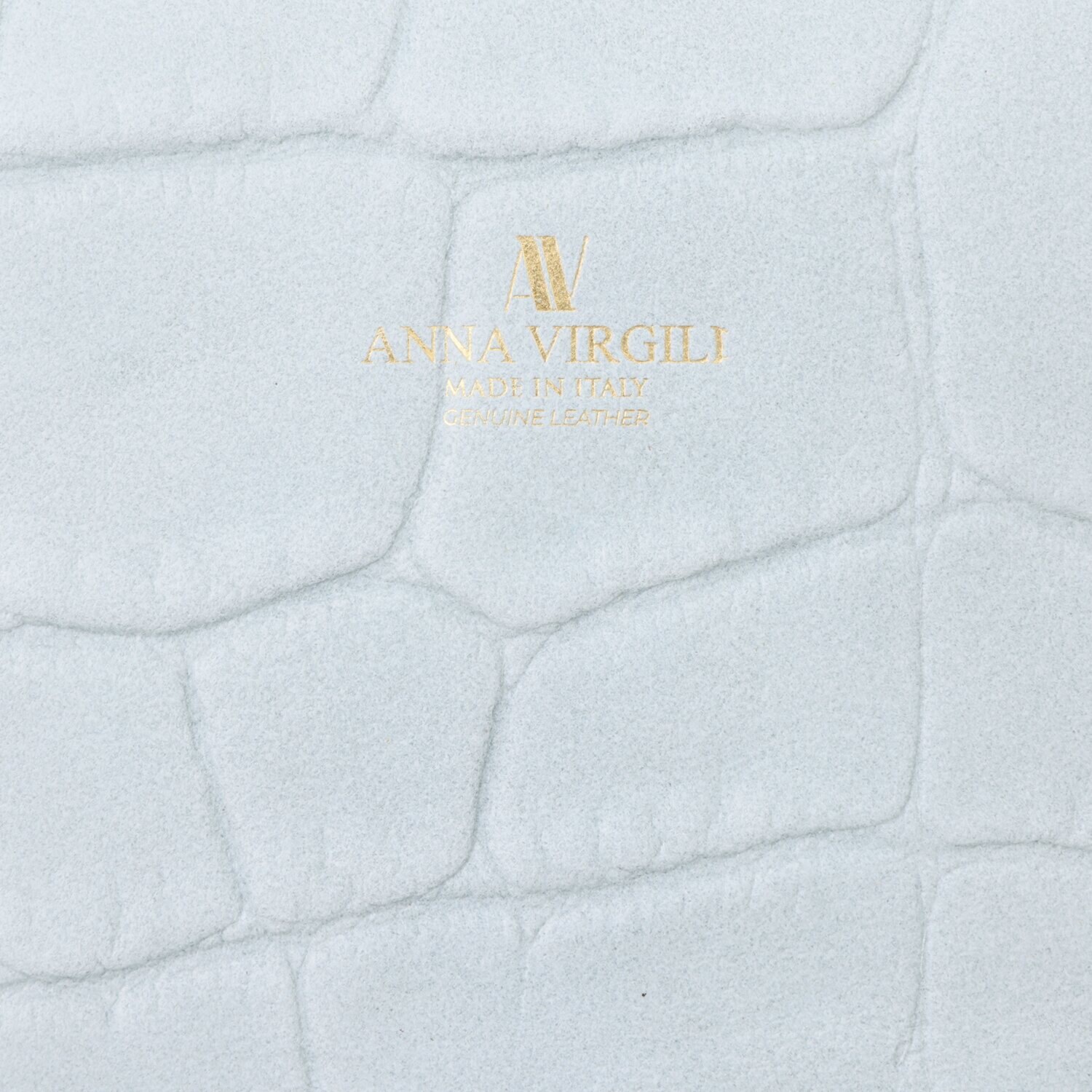 アンナヴィルジリ ＜イタリア製＞ カーフスエード クロコ型押し ショルダーポーチ付 トートバッグ