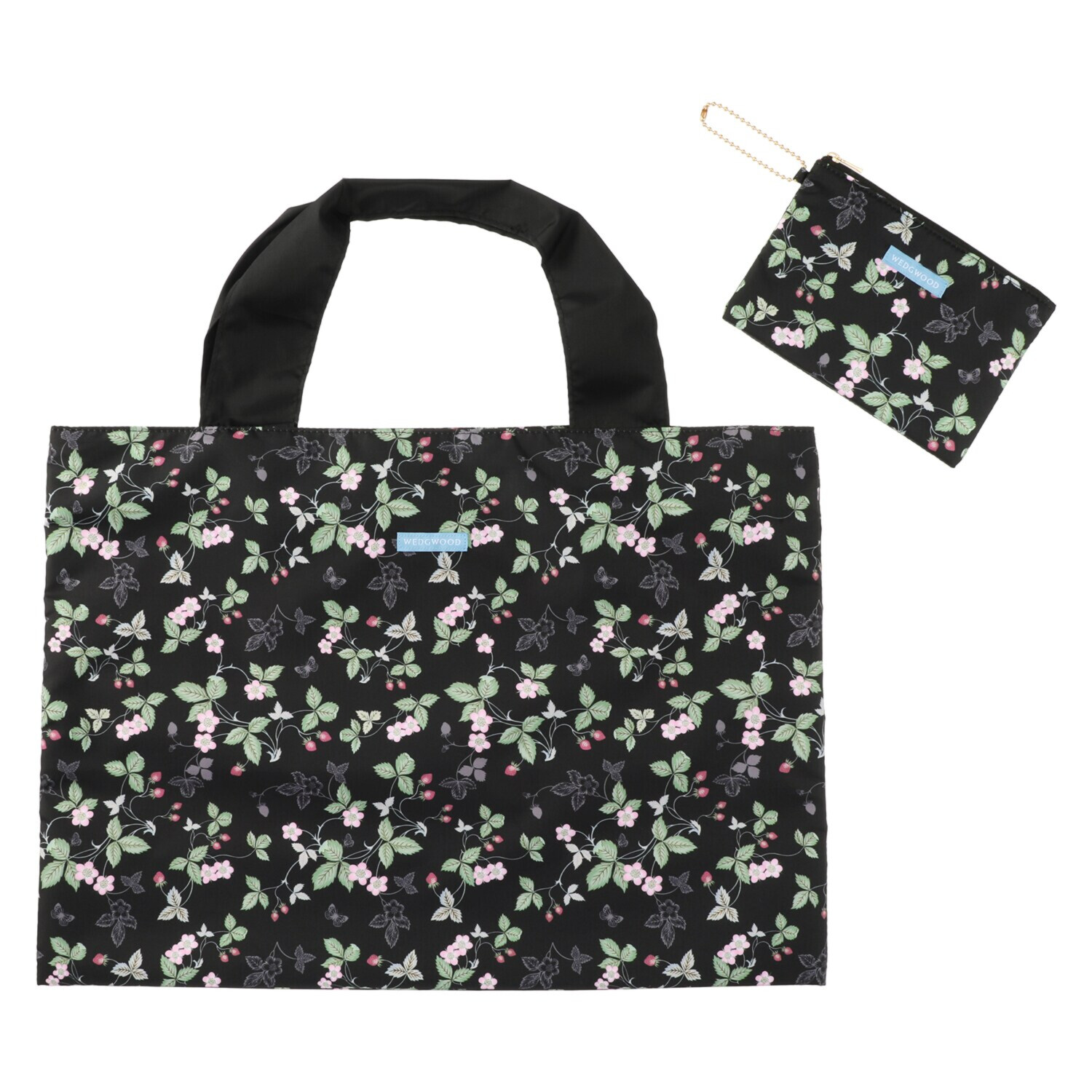 ウェッジウッド はっ水　ポケッタブル 大型マイバッグ＆ポーチ