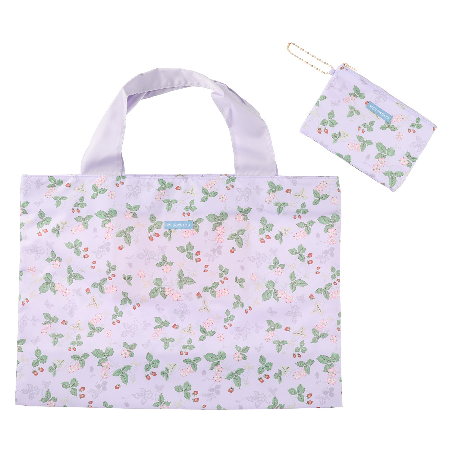 ウェッジウッド はっ水　ポケッタブル 大型マイバッグ＆ポーチ