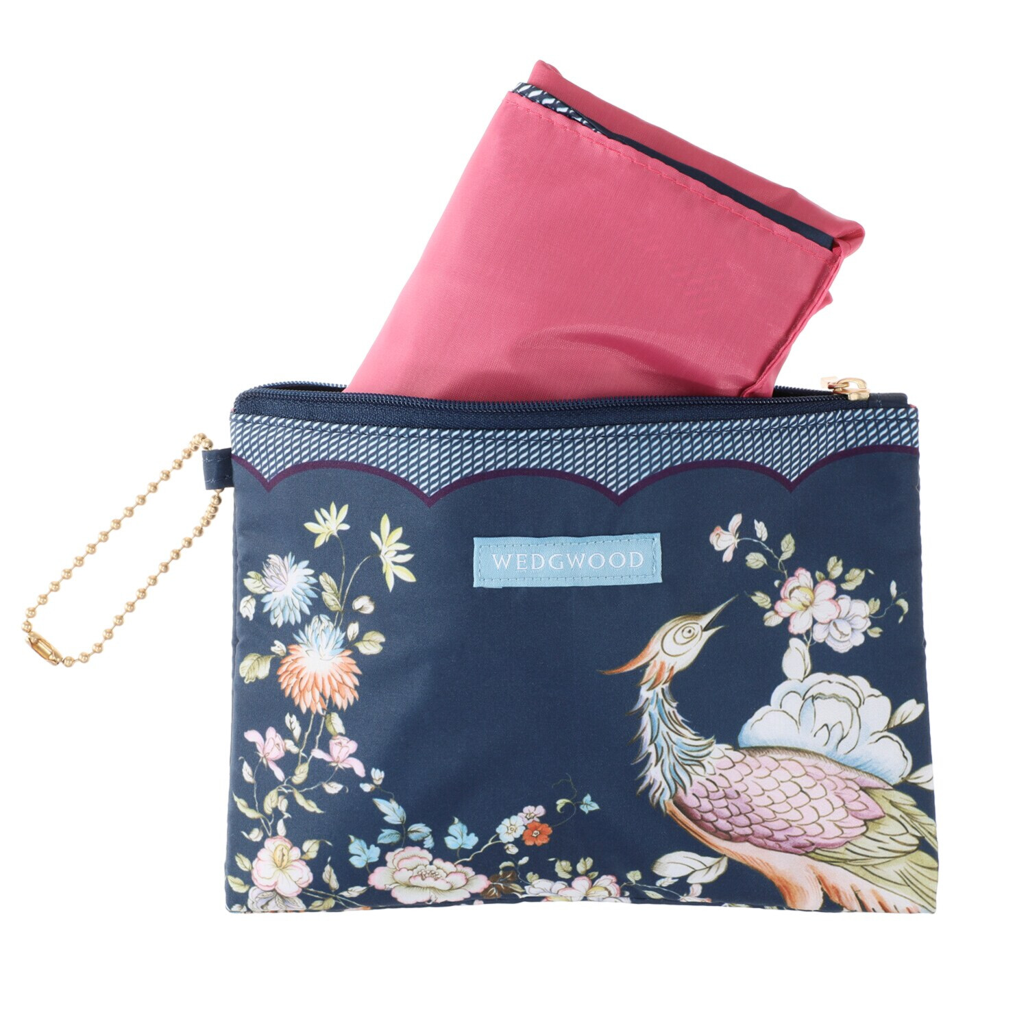 ウェッジウッド はっ水　ポケッタブル 大型マイバッグ＆ポーチ