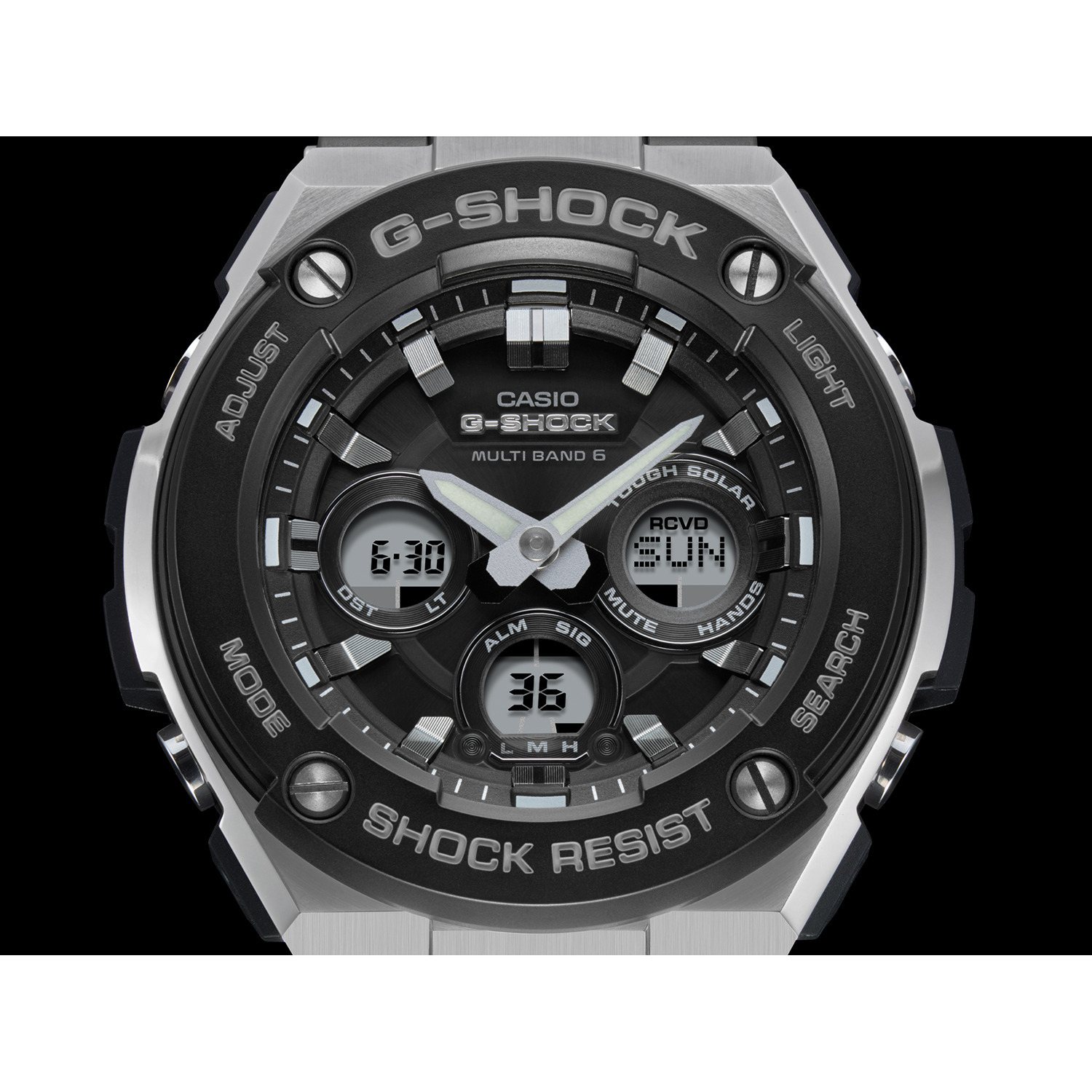 カシオ Ｇ−ＳＨＯＣＫ 電波ソーラー腕時計 ＧＳＴ−Ｗ３００
