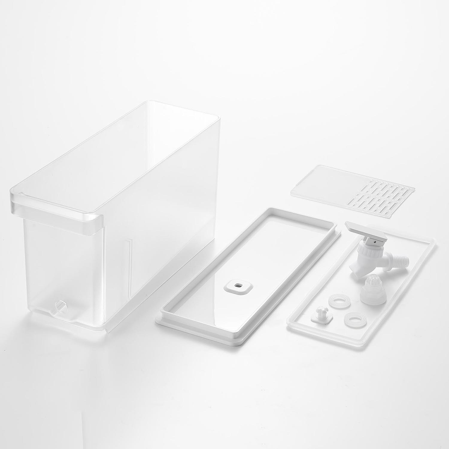 山崎実業　タワー 傾斜構造で最後まで 注ぎやすい！ 冷蔵庫ドリンクサーバー ２個セット ＜２．８リットル＞