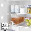 山崎実業　タワー 傾斜構造で最後まで 注ぎやすい！ 冷蔵庫ドリンクサーバー ２個セット ＜２．８リットル＞