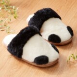ニュージーランド産 ムートン使用！ ムートンスリッパ　パンダ