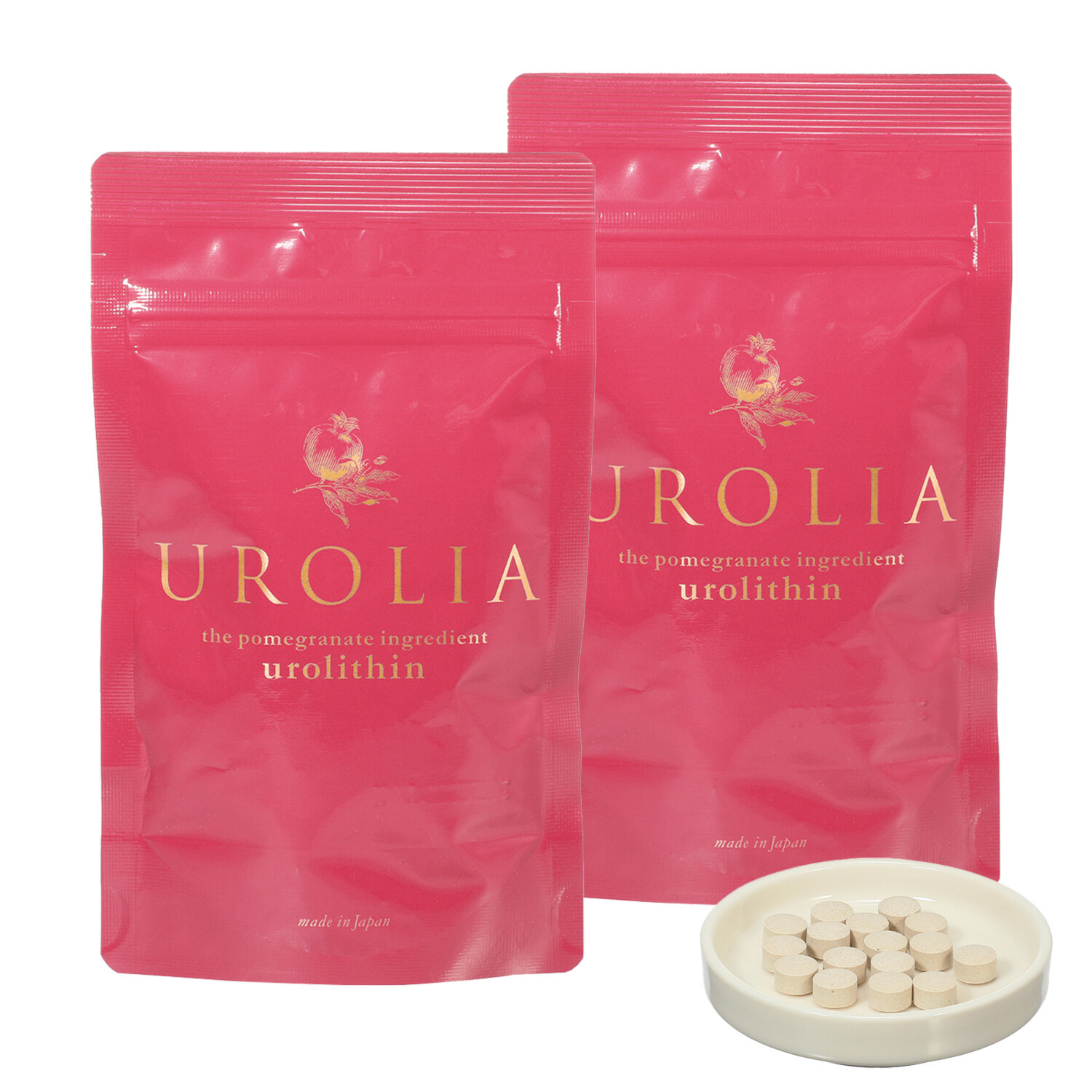 先端成分ウロリチン含有 ザクロの恵みを堪能 “ウロリア” ２袋セット