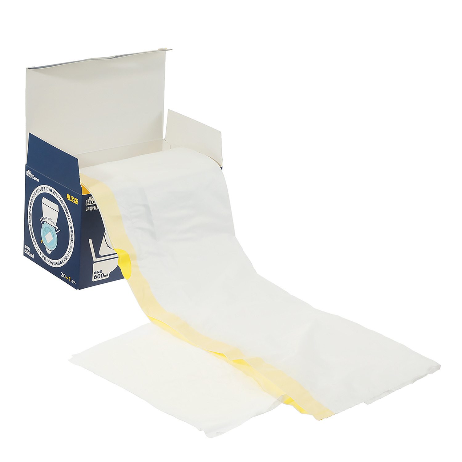 あると安心！ 災害時や断水時に便利な 非常用トイレ袋 ホスケアトイレ抗菌 増量セット