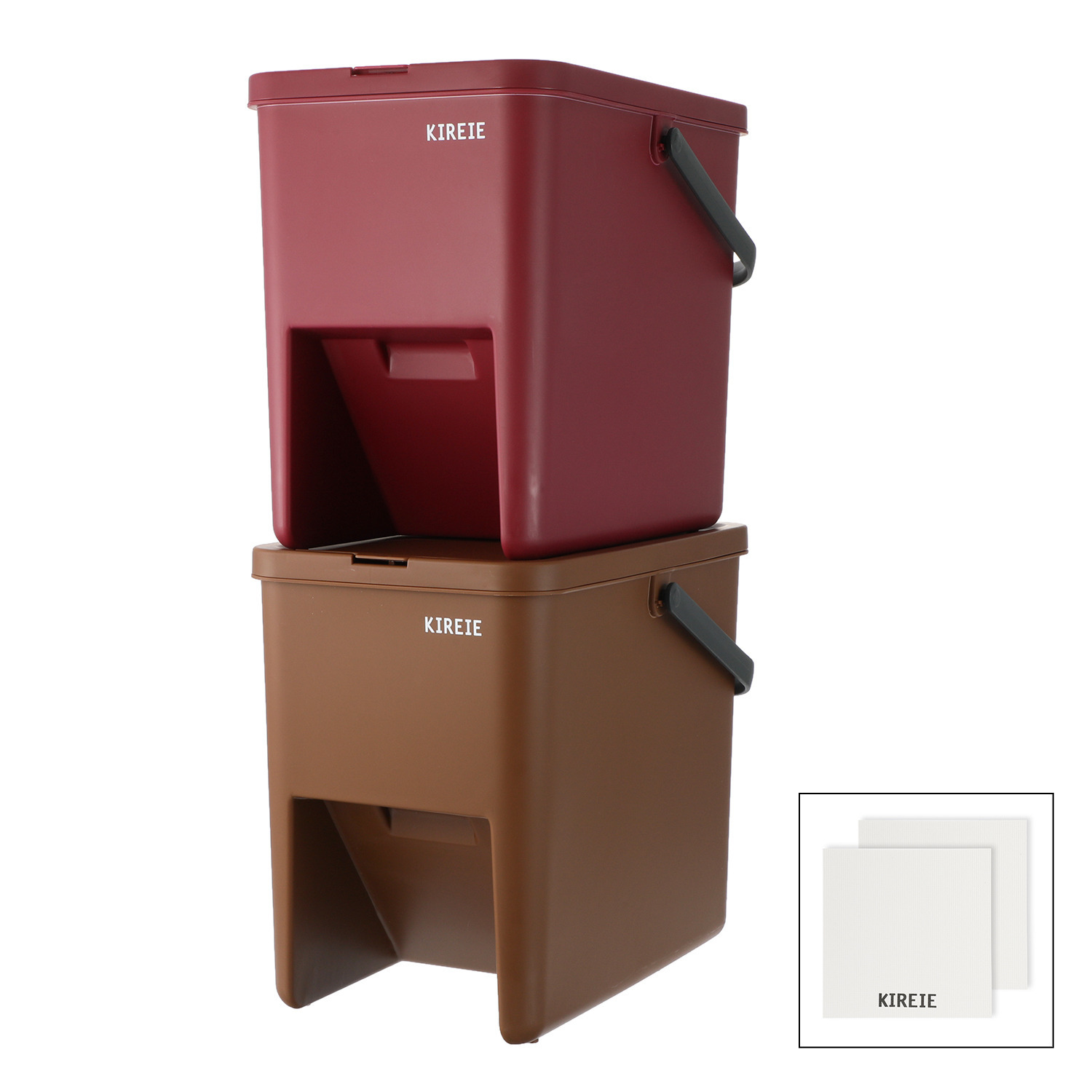 持ち手付きで移動も楽々 スタッキングできる キレイエボックス ハルシックイシールセット