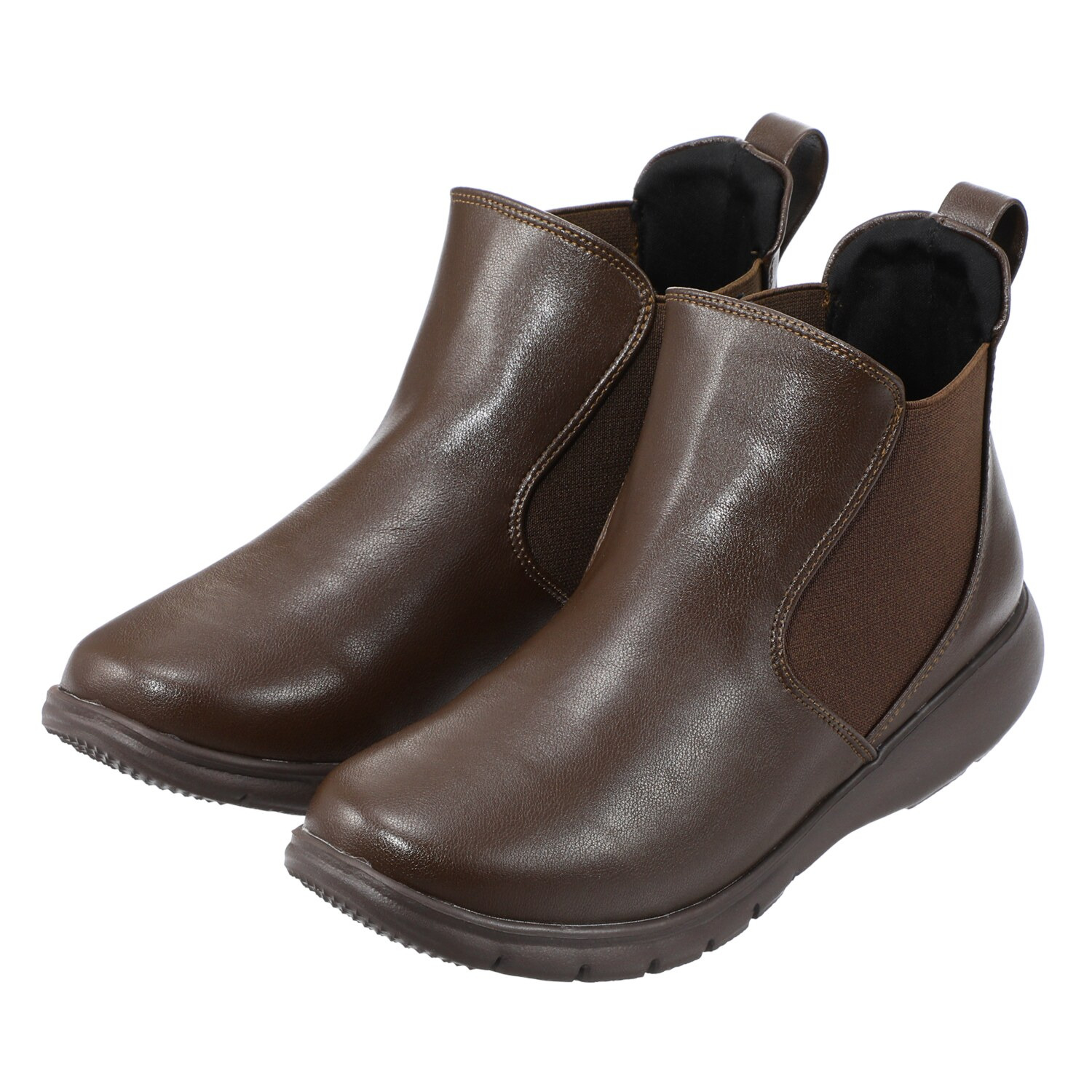 ラックラック 履いて歩いて全身運動！ 空飛ぶ　洗える ストレッチ サイドゴアブーツ