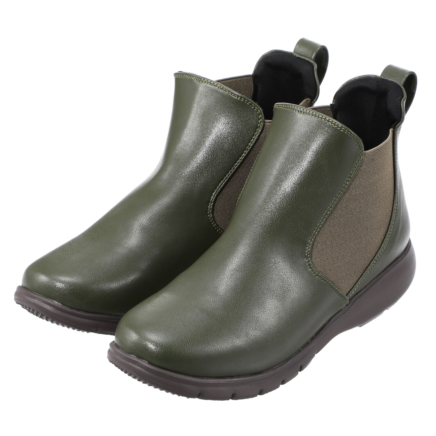 ラックラック 履いて歩いて全身運動！ 空飛ぶ　洗える ストレッチ サイドゴアブーツ