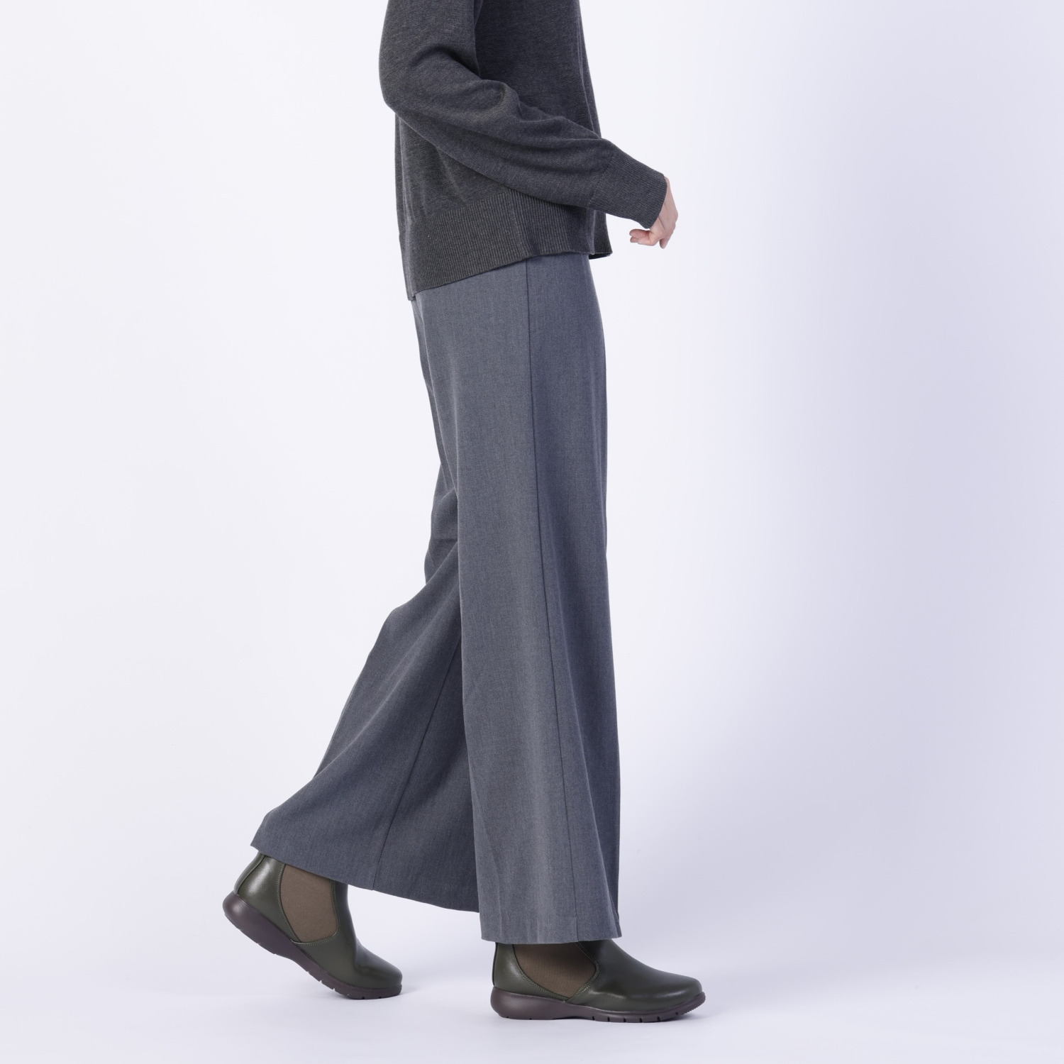 ラックラック 履いて歩いて全身運動！ 空飛ぶ　洗える ストレッチ サイドゴアブーツ