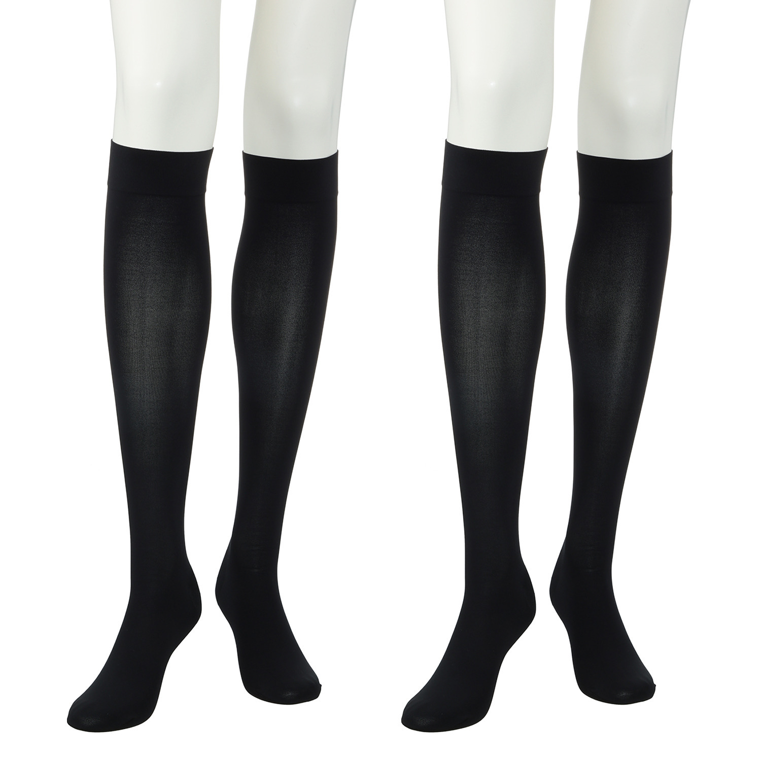 メディカルステイフィット イタリア製 段階式着圧３Ｄフィット ８０デニール　ひざ丈 ショートタイツ２足セット  
