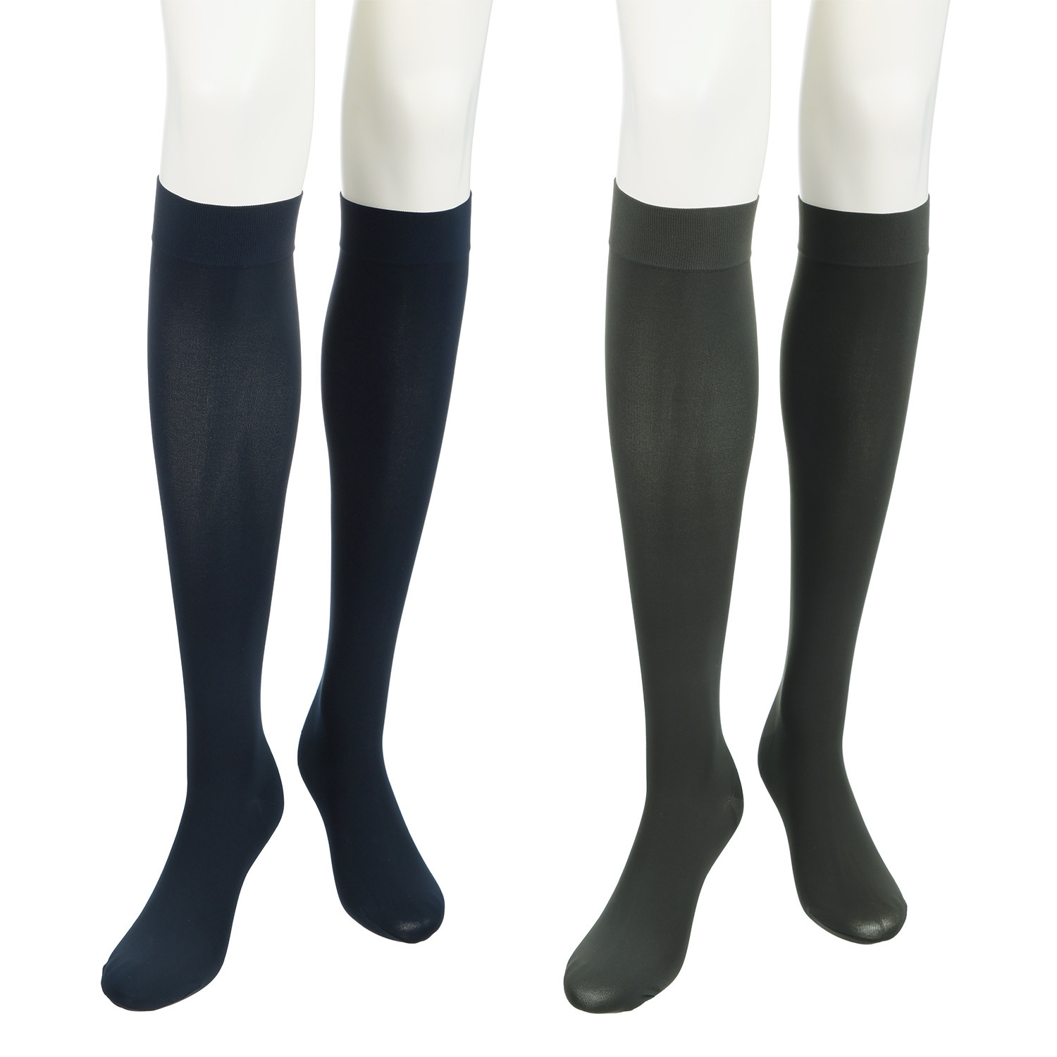 メディカルステイフィット イタリア製 段階式着圧３Ｄフィット ８０デニール　ひざ丈 ショートタイツ２足セット  