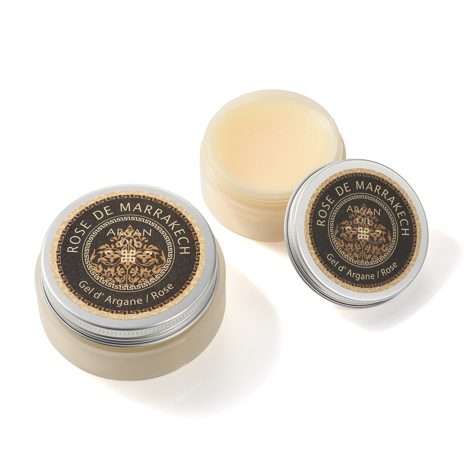 ローズ・ド・マラケシュ ヘアスタイリング・ 手指の保湿ケアにも！ ジェル　ド　アルガン ローズ ２．８個分セット