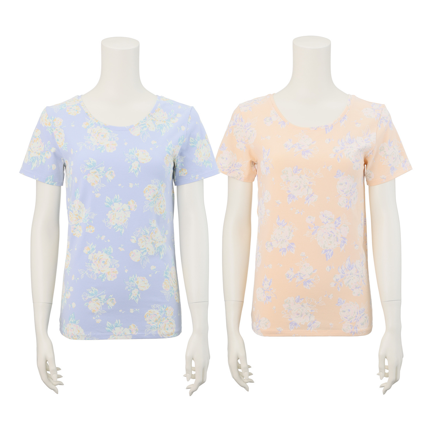 うつくＣ 綿混 半袖カットソー ２枚セット