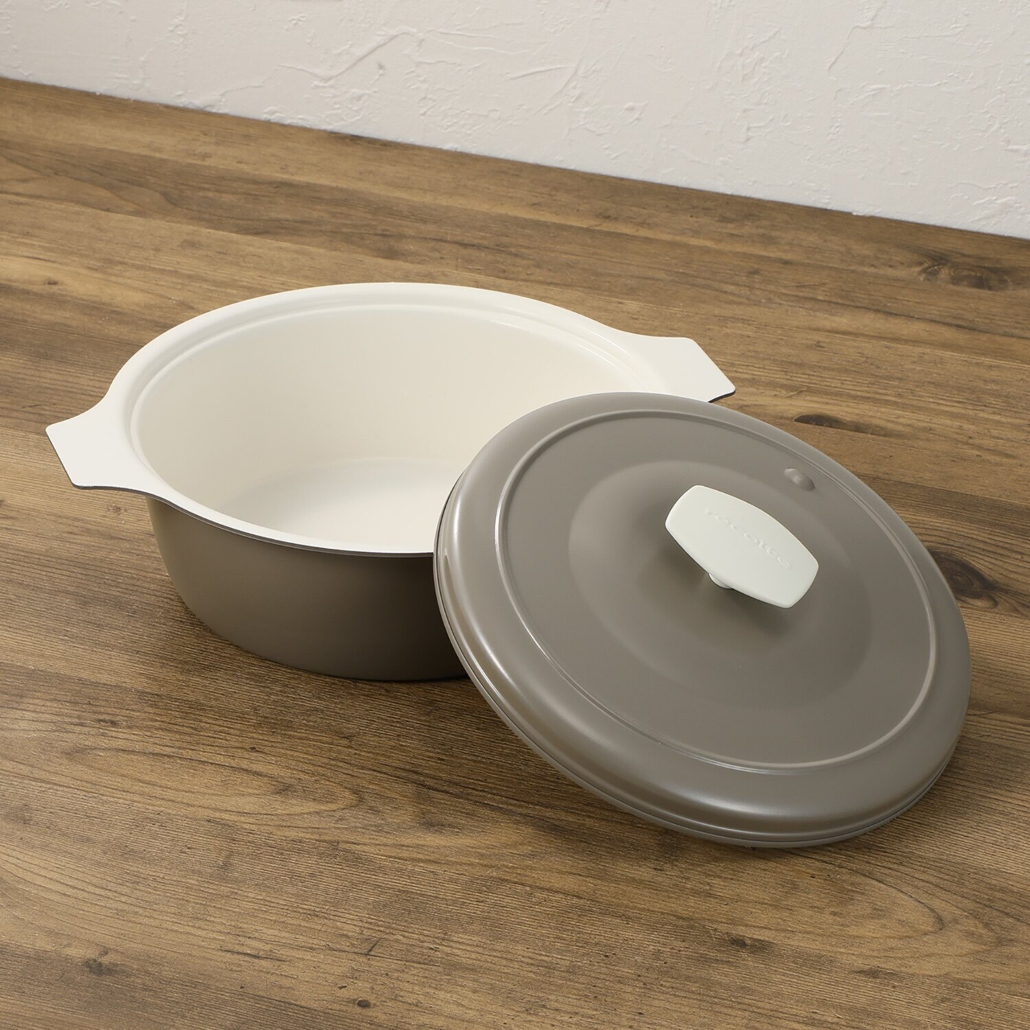 プレートを取り替えて さまざまな料理を楽しめる 卓上電気小鍋 レコルト ポットデュオ　タント グリルプレート付セット