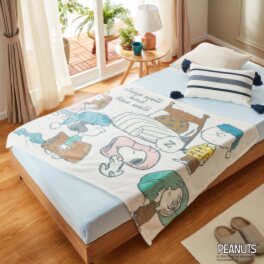 スヌーピー ハーフブランケット ＧＯ　ｔｏ　ＢＥＤ ＜シングル＞