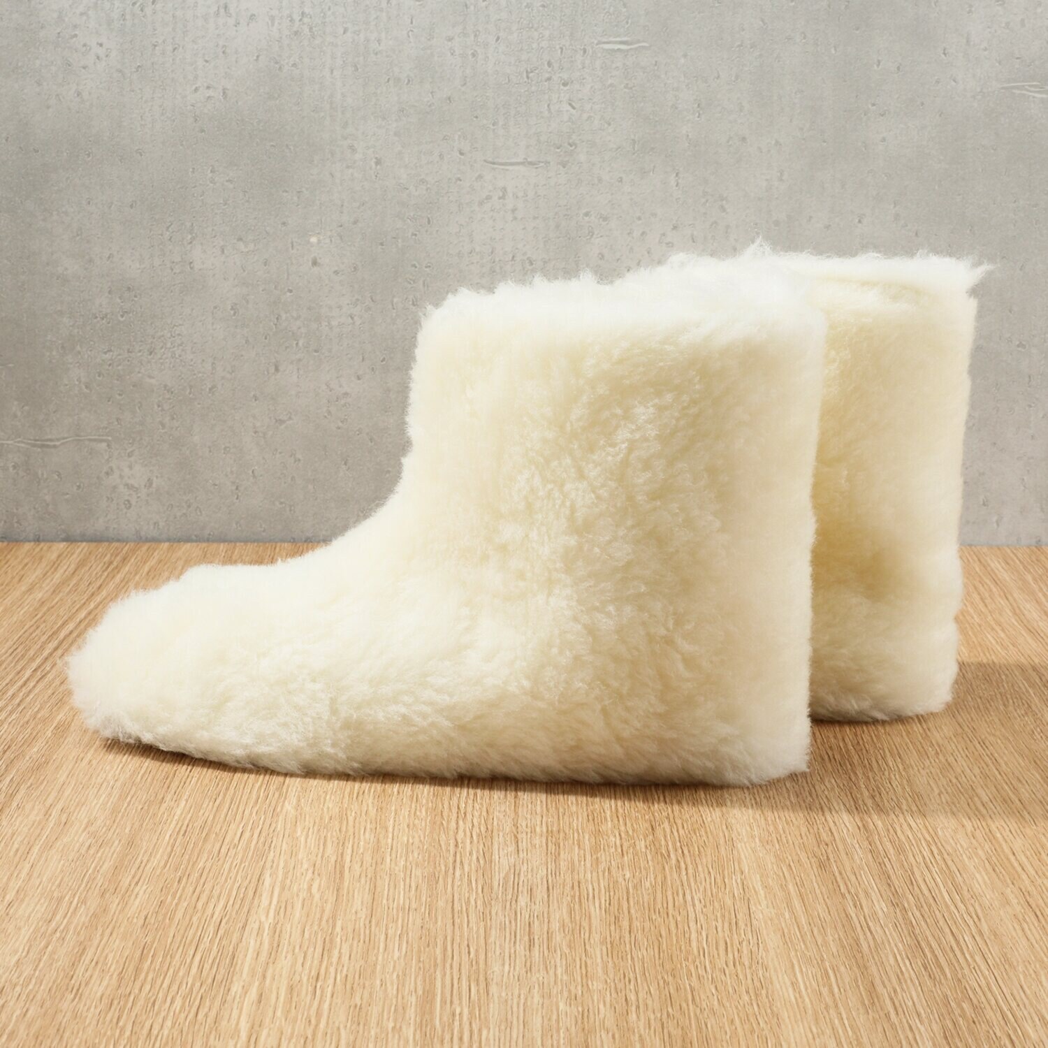 快眠博士 足首までふんわり包み込む ソフゥールアパレル ウールのルームブーツ