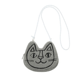 おかべ　てつろう 猫顔もこもこポシェット