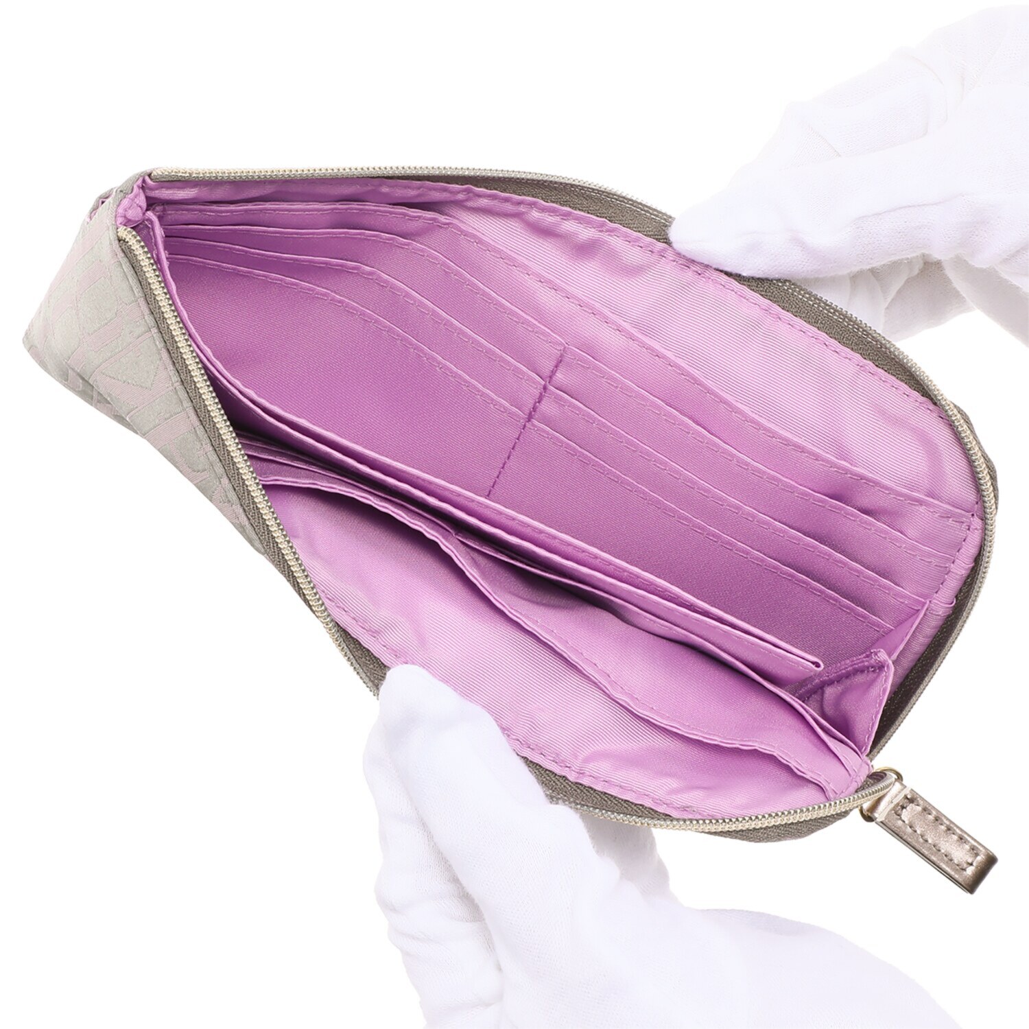 フォション ジャガード織 軽量マルチウォレット