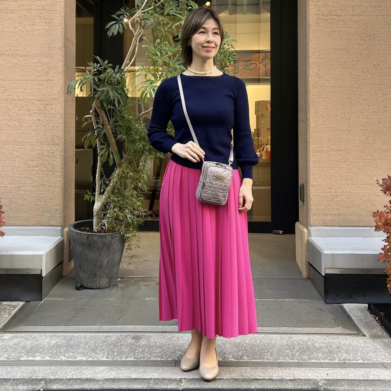 フォション ジャガード織 ポケットプラス ３ＷＡＹスマホポシェット