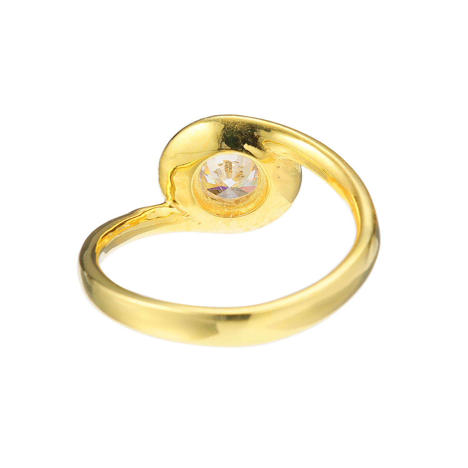 アルジェント イタリアーノ シルバー ＣＺ ベゼルセッティングリング