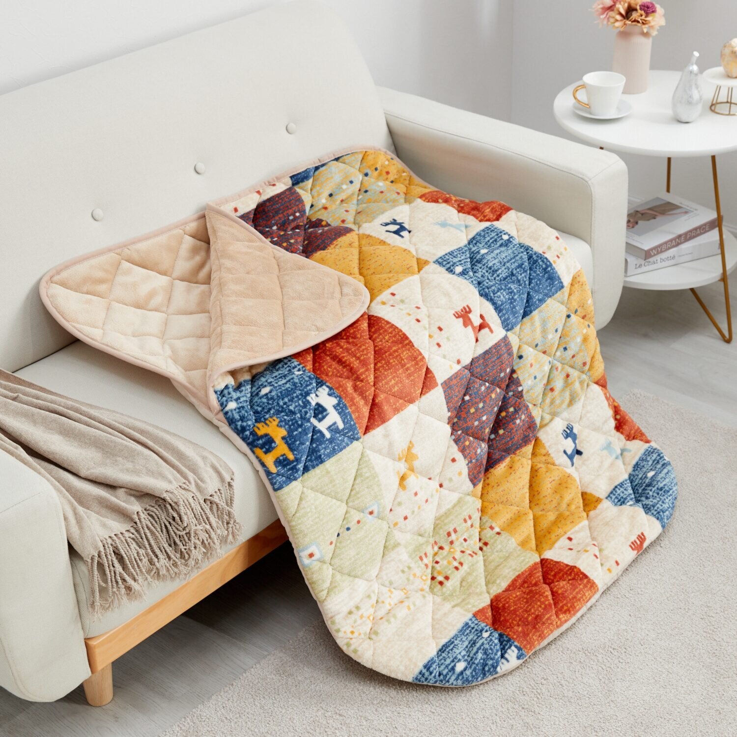 イケヒコ 足腰をすっぽり入れて ぬくぬくあったか♪ ポケットこたつ 