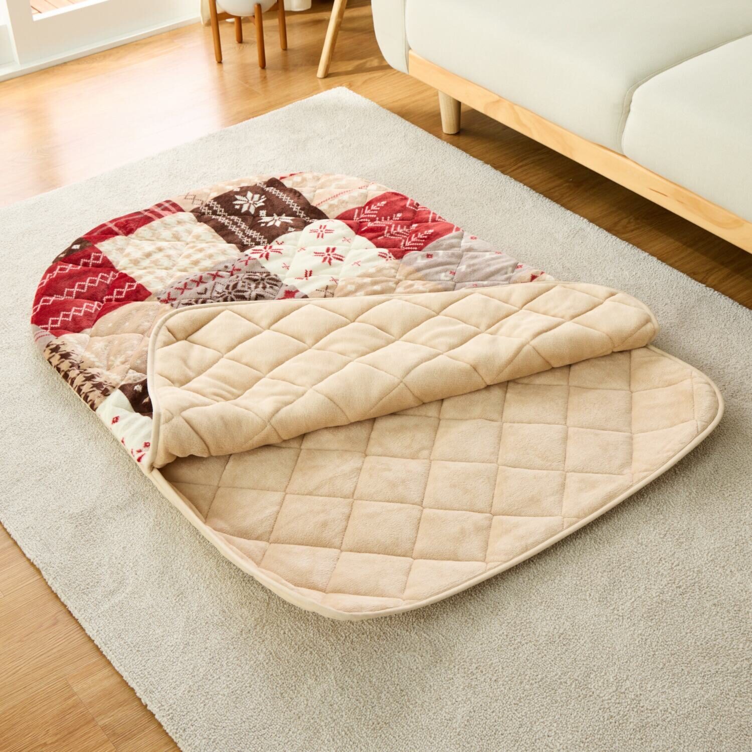 イケヒコ 足腰をすっぽり入れて ぬくぬくあったか♪ ポケットこたつ 