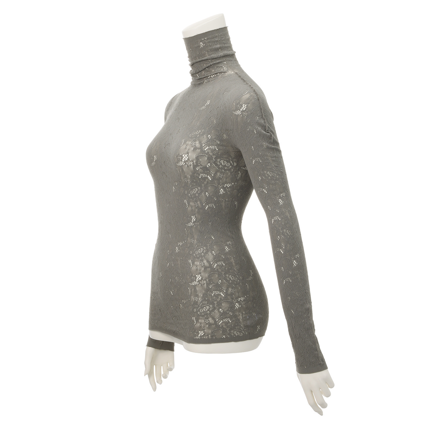 ダンスウィズビジュー スーパーストレッチ エレガントレース編み モイストインナーニット