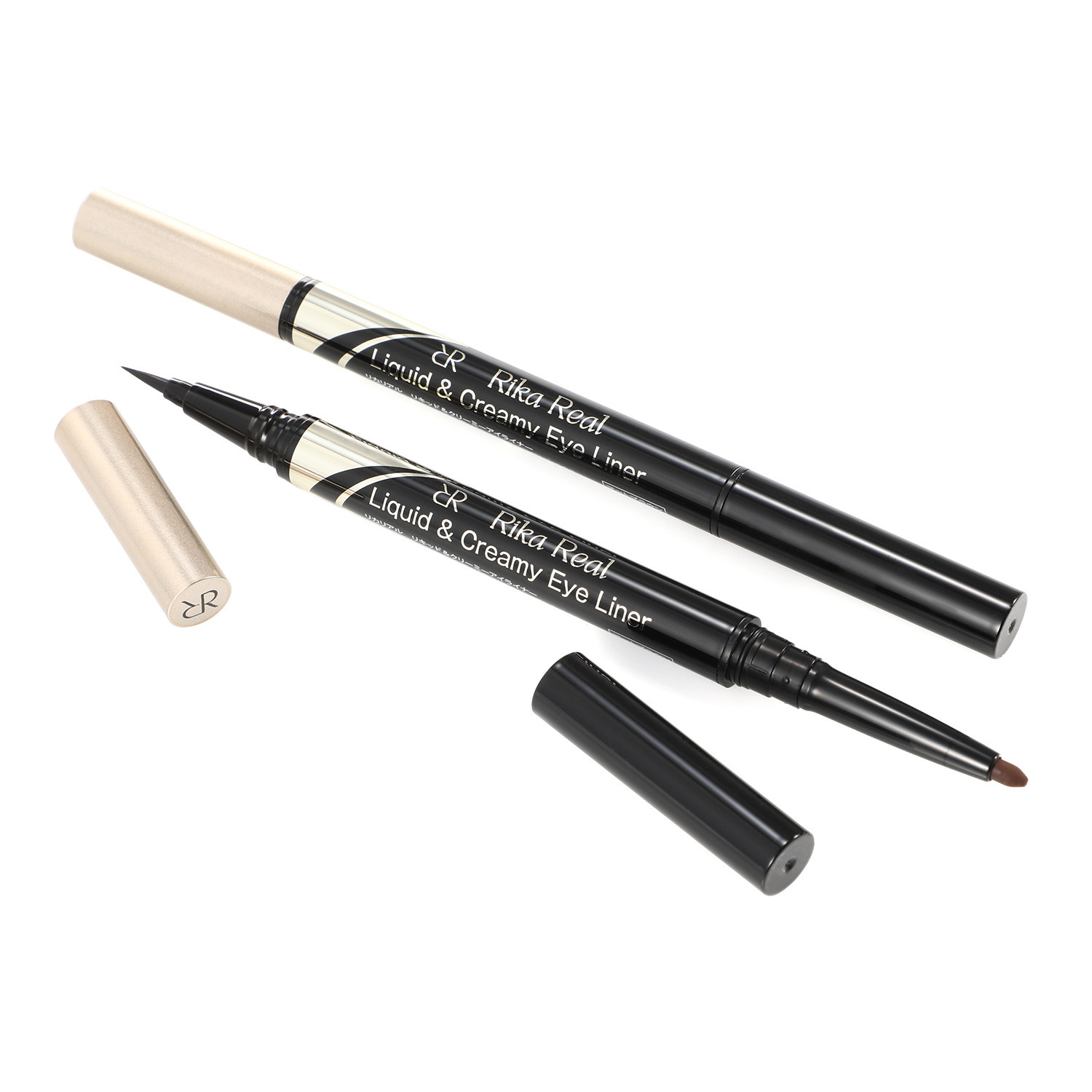 リカリアル リキッド＆クリーミー アイライナー ２本セット 