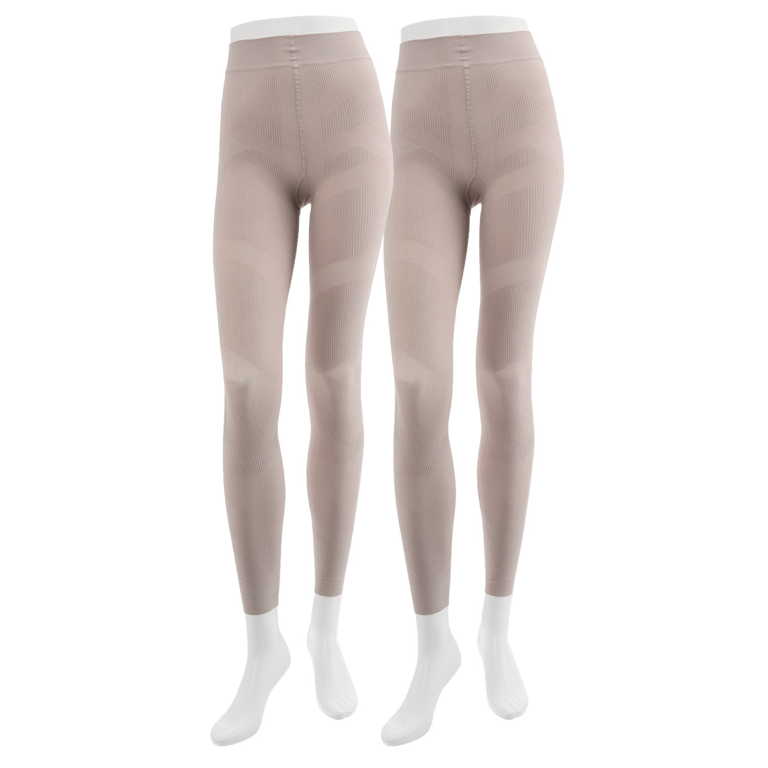 樫木裕実がたどり着いた カーヴィーメソッド ２４Ｈ健康くびれ筋 どんどん動けるスパッツ 同色同サイズ２枚組