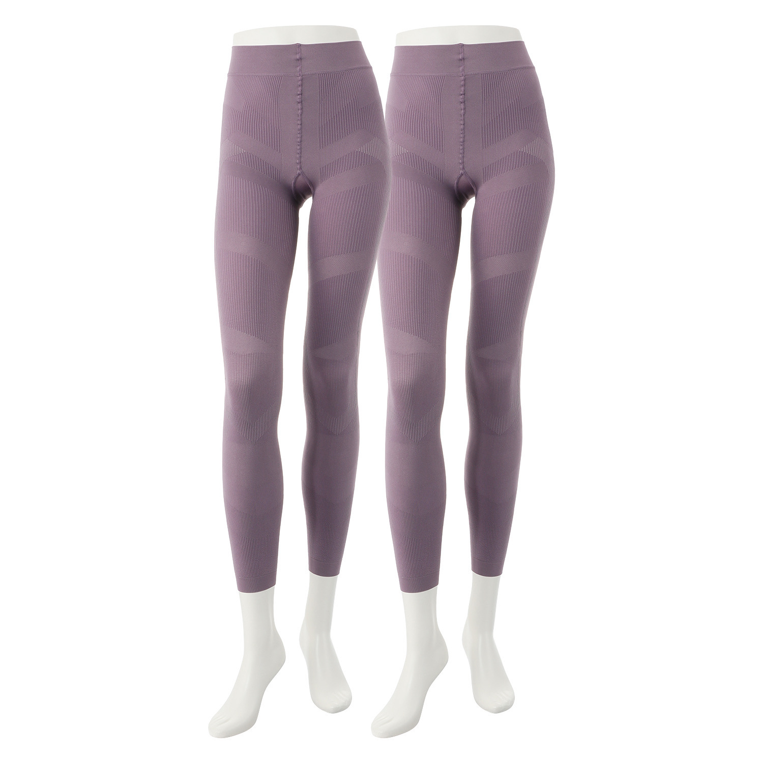 樫木裕実がたどり着いた カーヴィーメソッド ２４Ｈ健康くびれ筋 どんどん動けるスパッツ 同色同サイズ２枚組