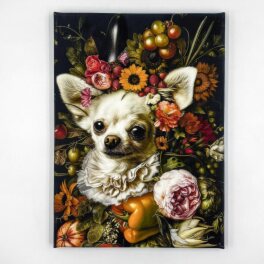 インテリアアート 犬シリーズ 野菜犬チワワ＜約３３×２４ｃｍ＞ 