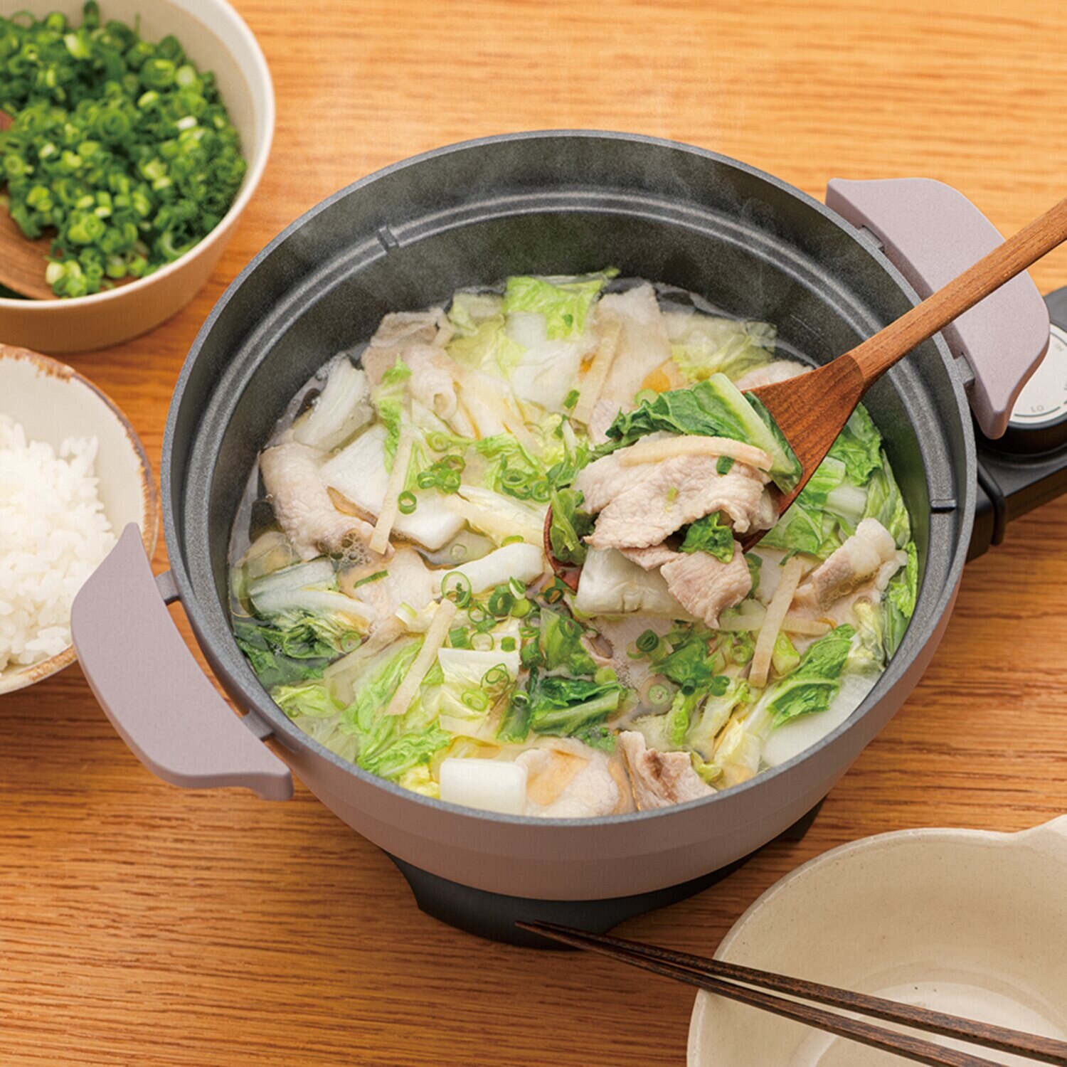 レコルト 毎日の食事を おいしく、たのしく。 １台５役の 卓上電気なべ コポット ＲＥＰ−１