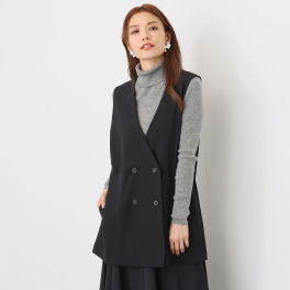 エアリーフェアリー カルゼストレッチ ダブルブレストジレ