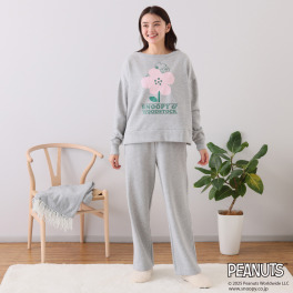 ＰＥＡＮＵＴＳ×トーチ スヌーピー あったか裏起毛 ルームウェア上下セット ＜パンツ＞
