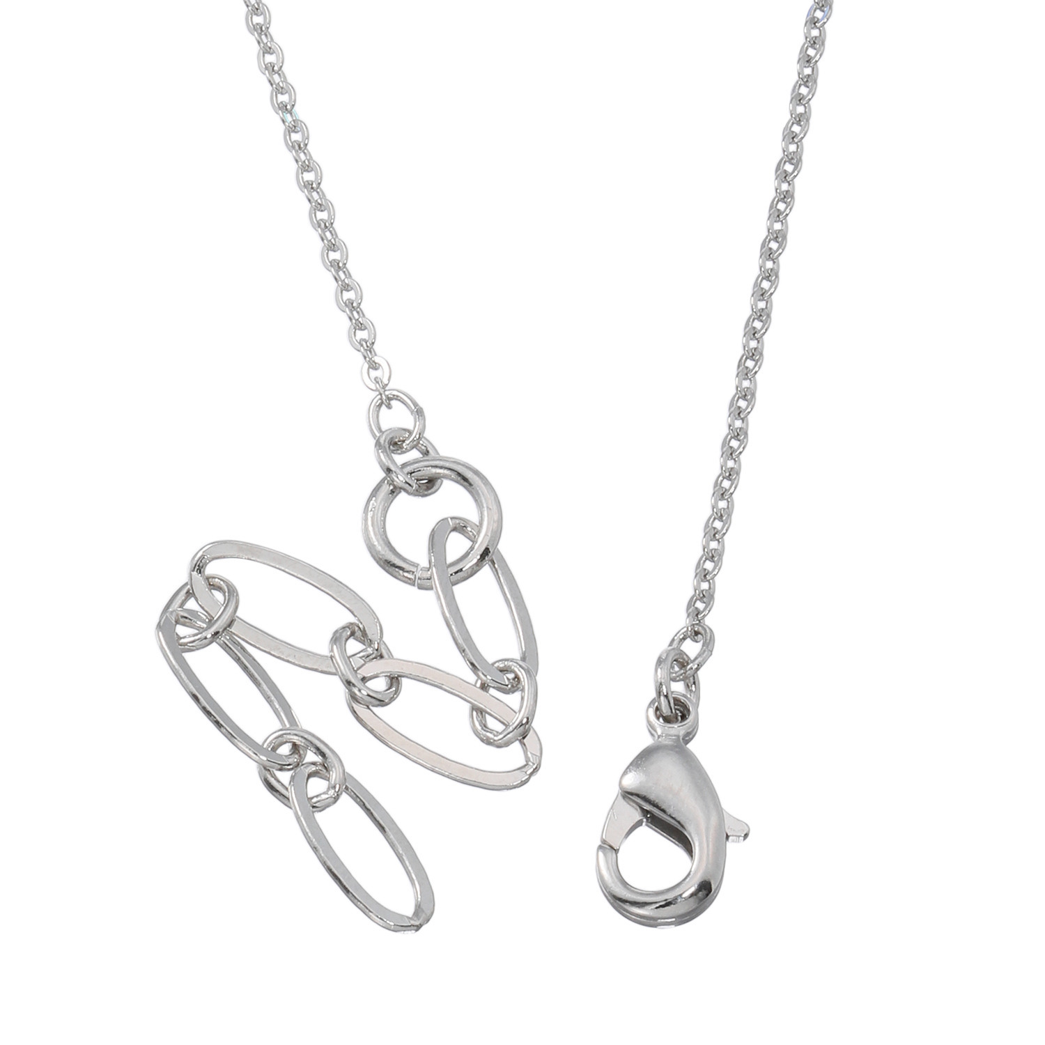 キラキラギフト バイ　アビステ クリスタルガラス リボンモティーフ ネックレス