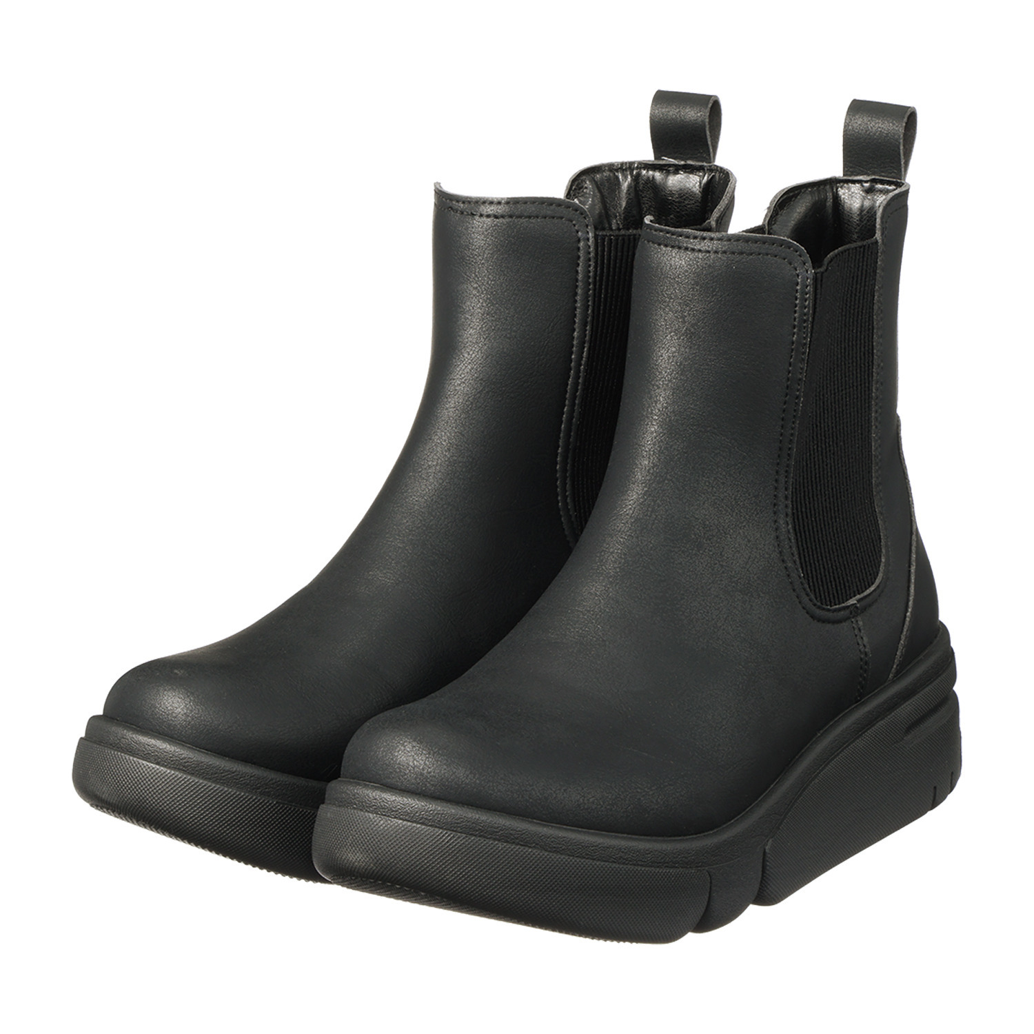 リゲッタ 軽量・晴雨兼用 厚底サイドゴアブーツ