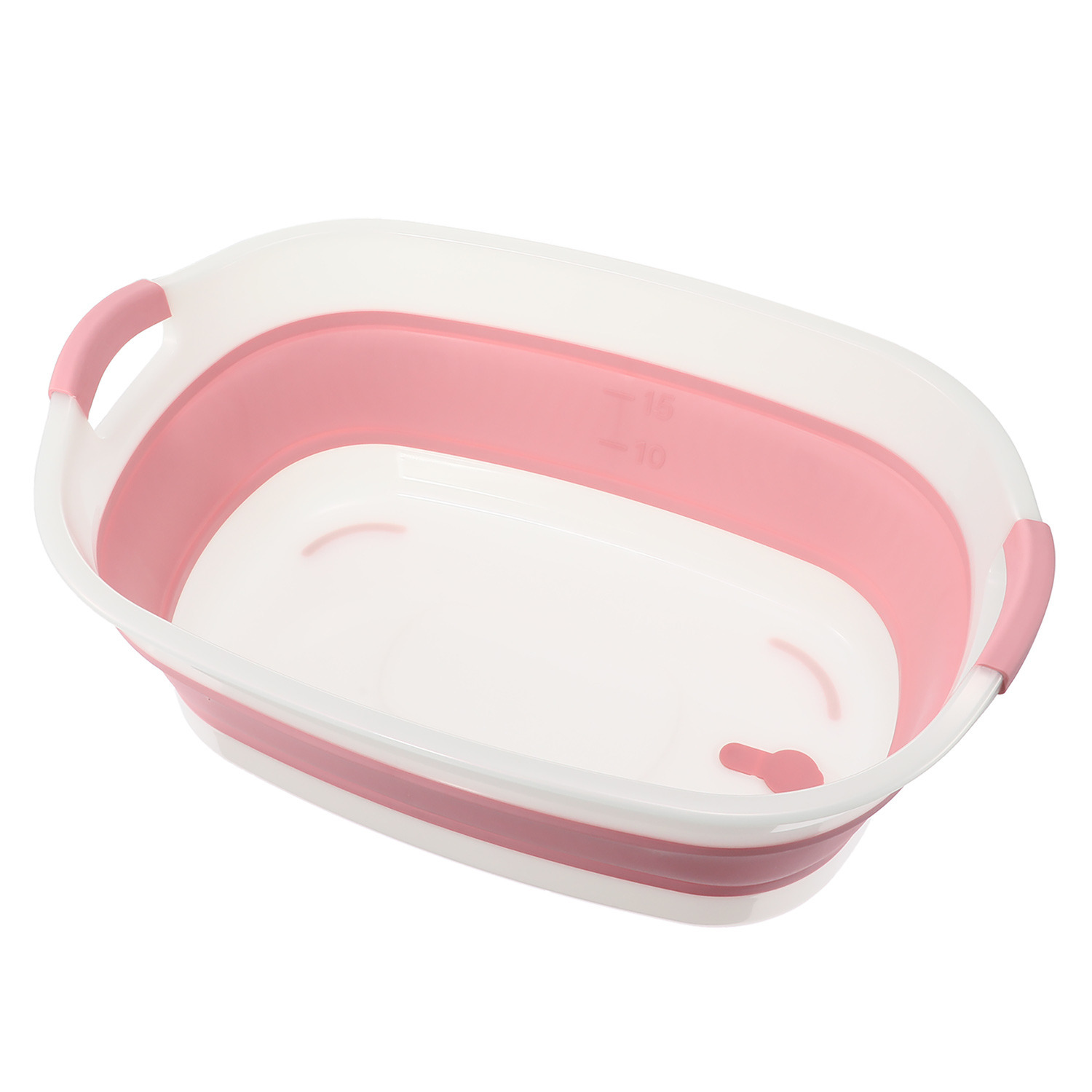 ハイ・ベック 抗菌加工 折りたたみ洗濯タブ 目盛り付タイプ