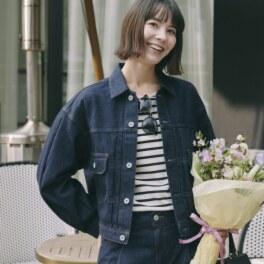 亀　恭子セレクト！ ザ　ブルー バルーンスリーブ デニムジャケット
