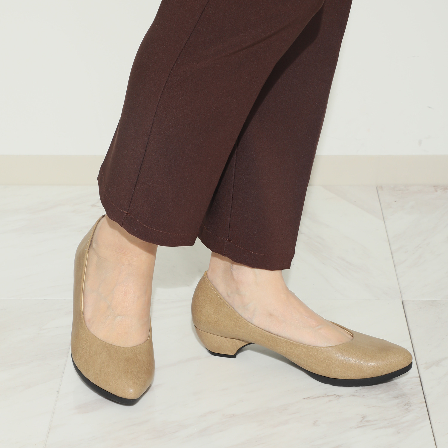 リゲッタ ポインテッドトゥ きれいめ プレーンパンプス