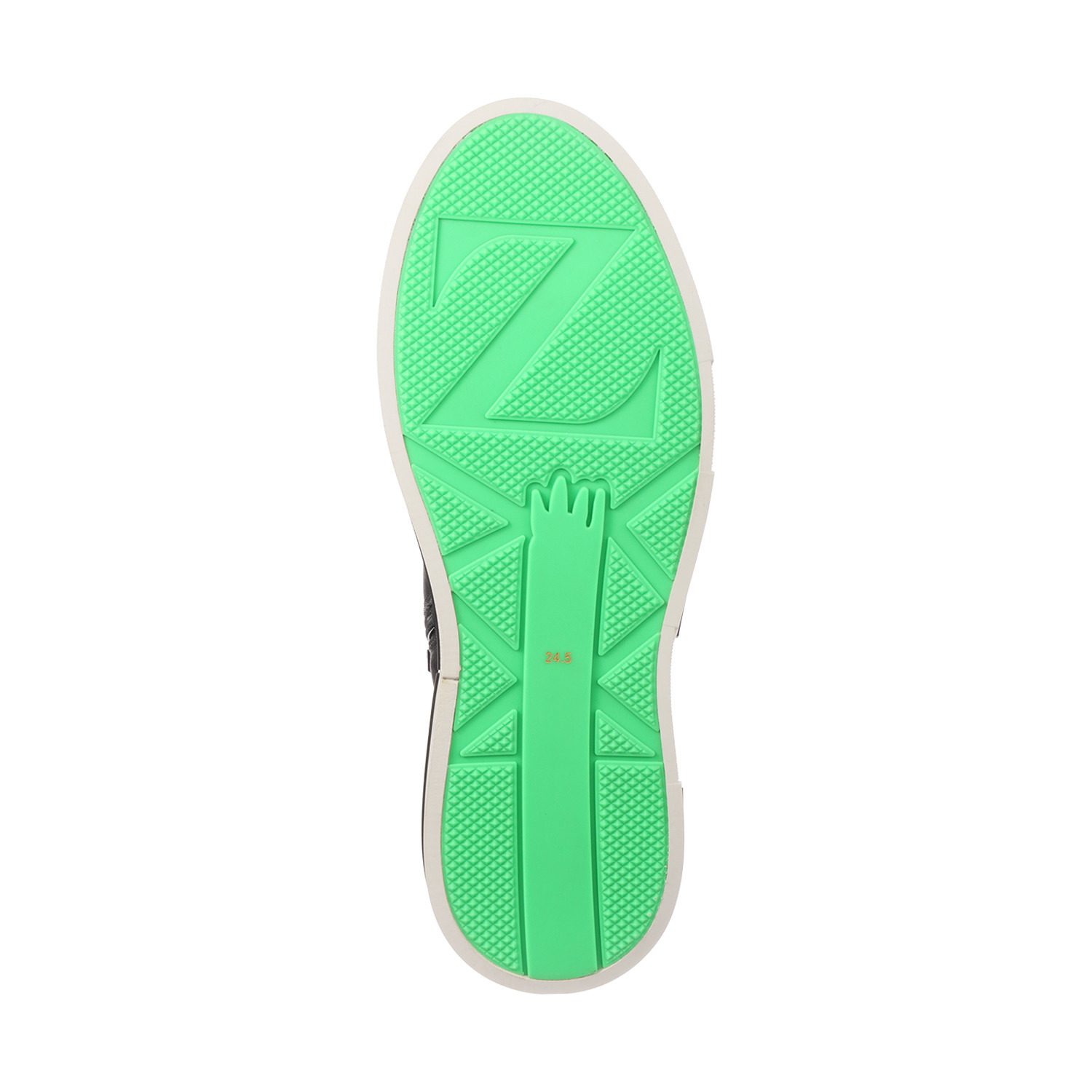 ヌーベルヴォーグ リュクスライン ロゴデザイン 内ファスナー付 大人ハイカットスニーカー