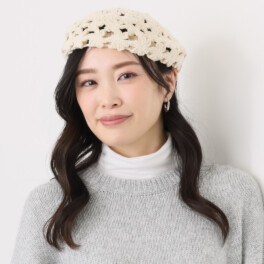 ドンナルマ クロシェ編ベレー帽